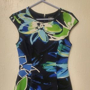 Vince Camuto Scuba Fit and Flare Dress